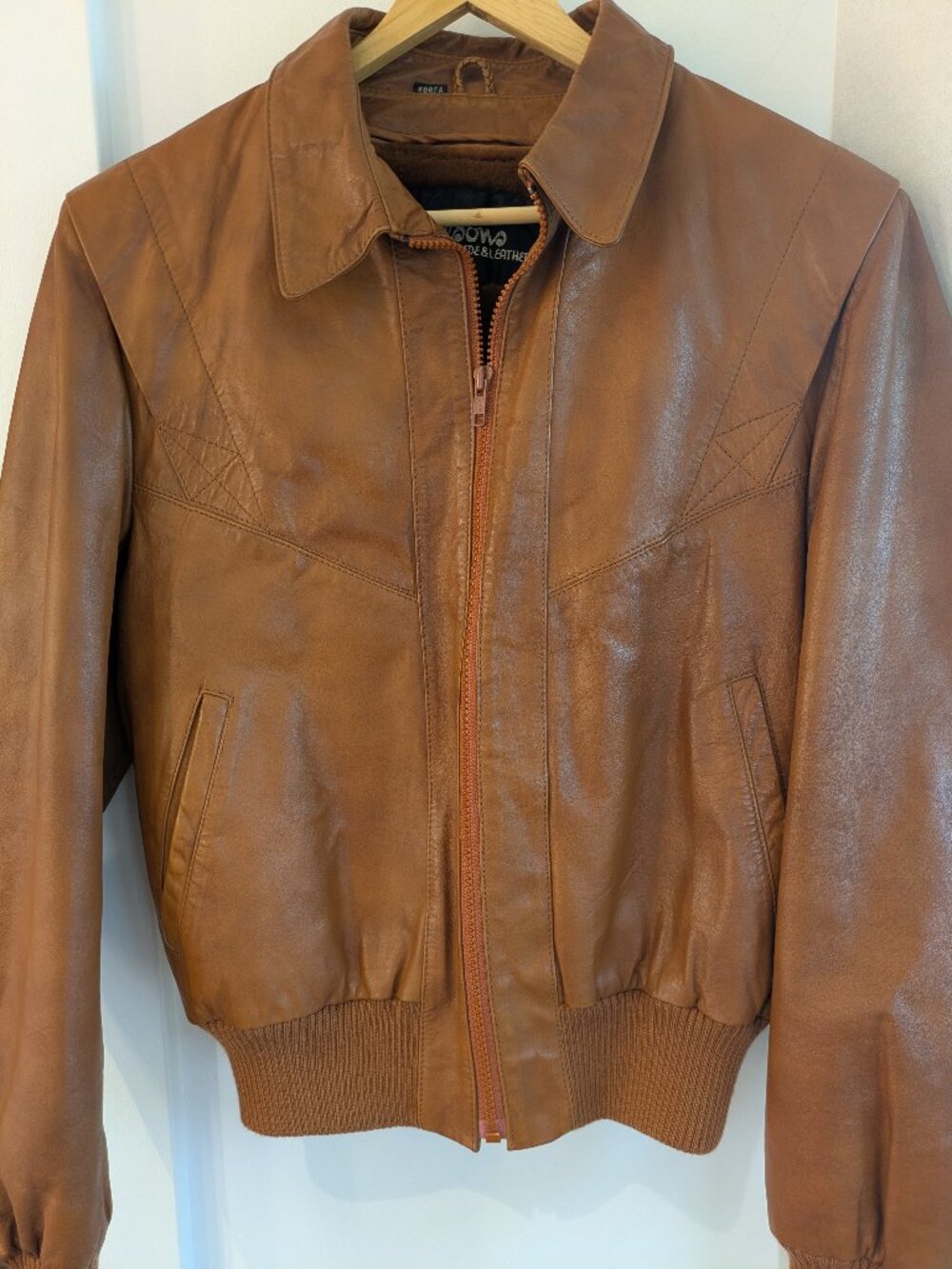 Vintage 70s 80s Wilsons Suede & Leather Western Bomber Jacket Pile Lined SZ40.